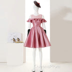 Pink Short Girls Cute Short Evening Prom Dress