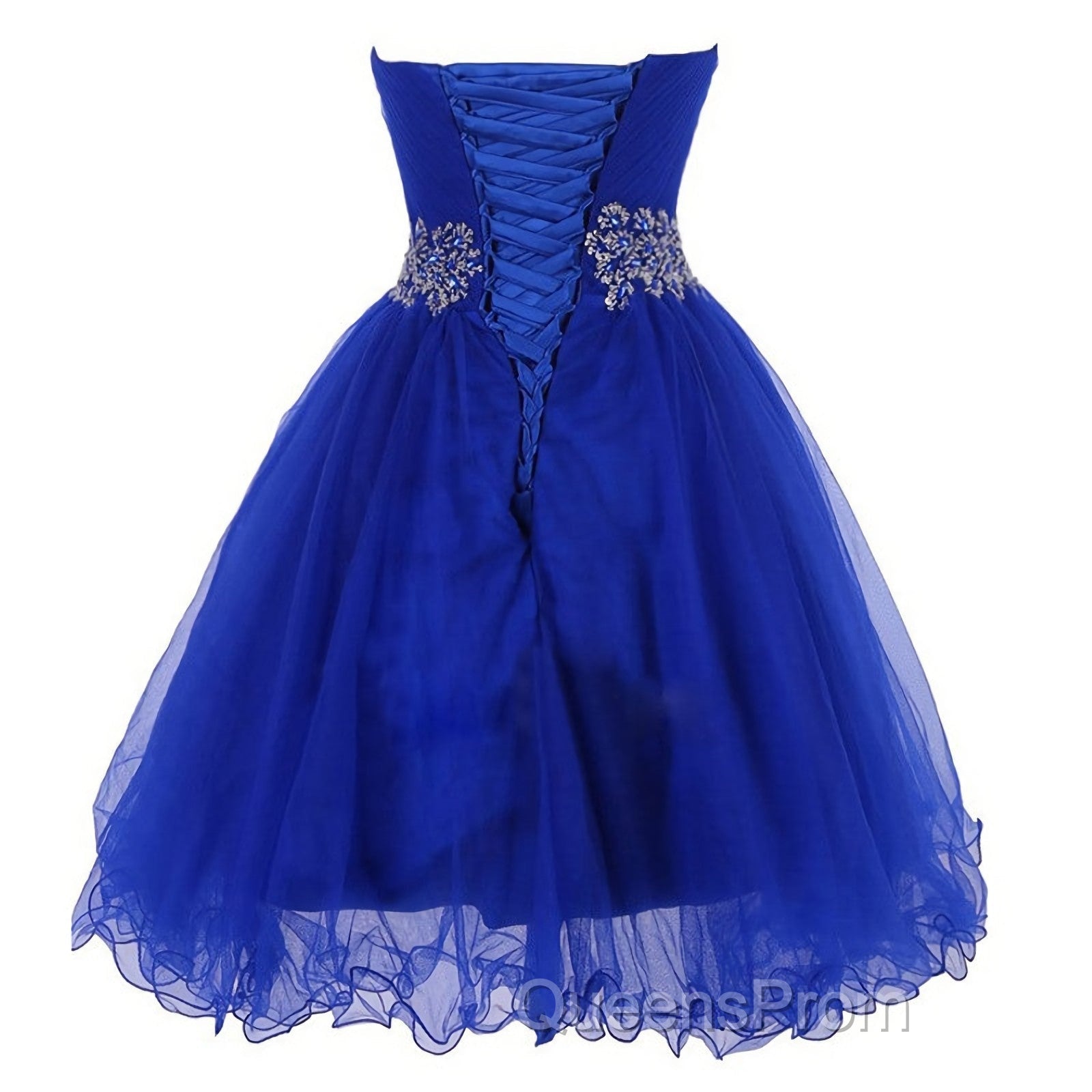 Cheap Homecoing Short Homecoing Sweetheart Royal Blue Homecoing Beading Homecoing Royal Blue Evening Prom Dress Secondary image