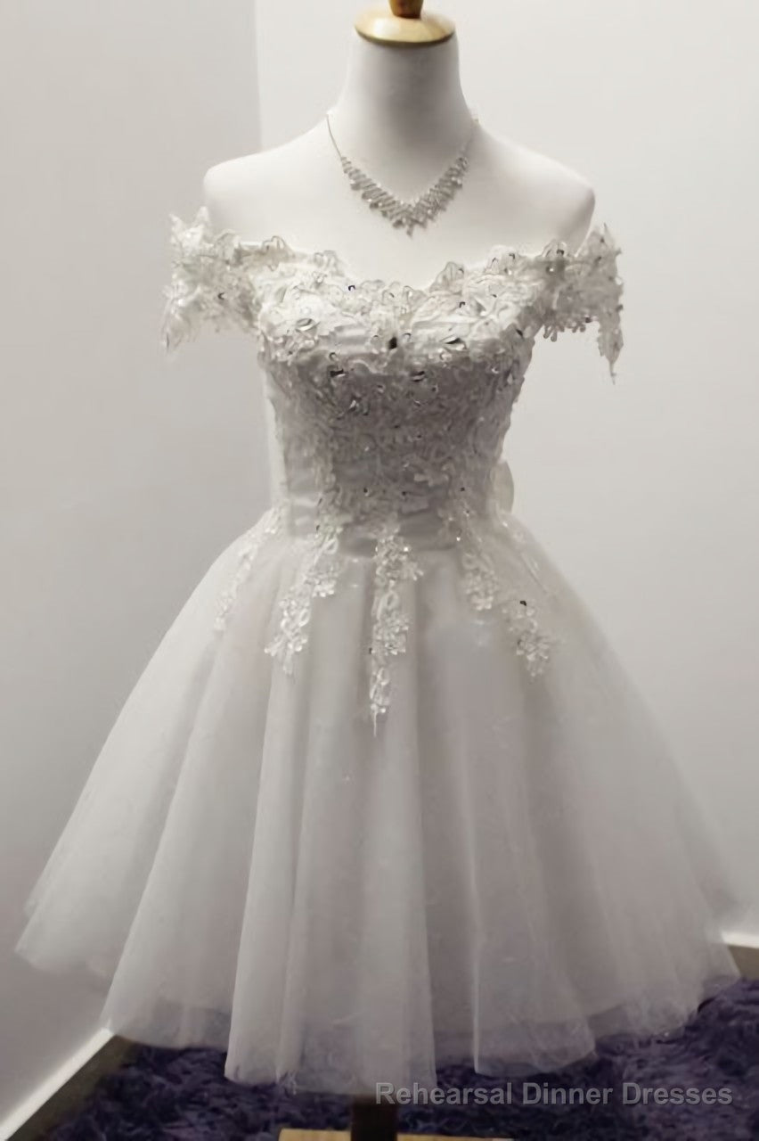 2025 Off Shoulder Lace Lovely Elegant Romantic Prom Dresses Main image