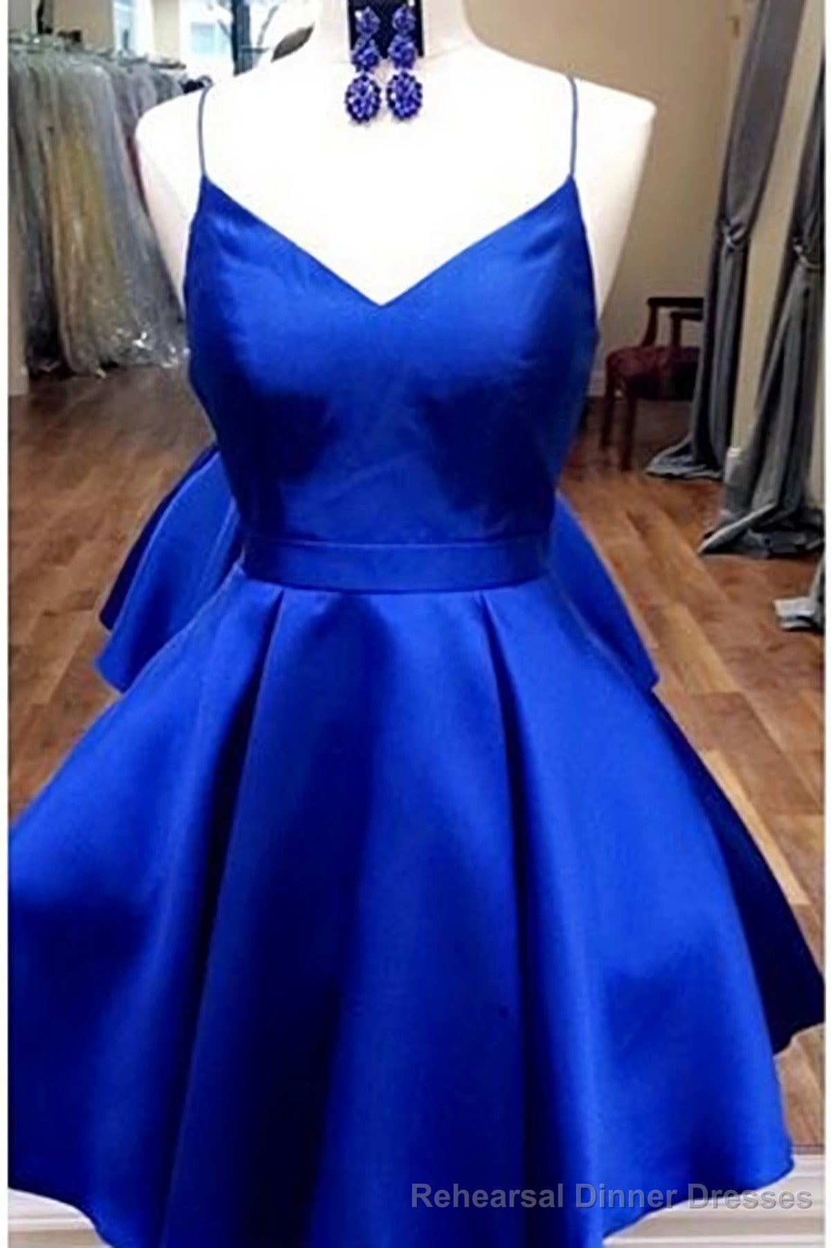 Royal Blue Short Cute Fashion Homecoming Dresses Main image