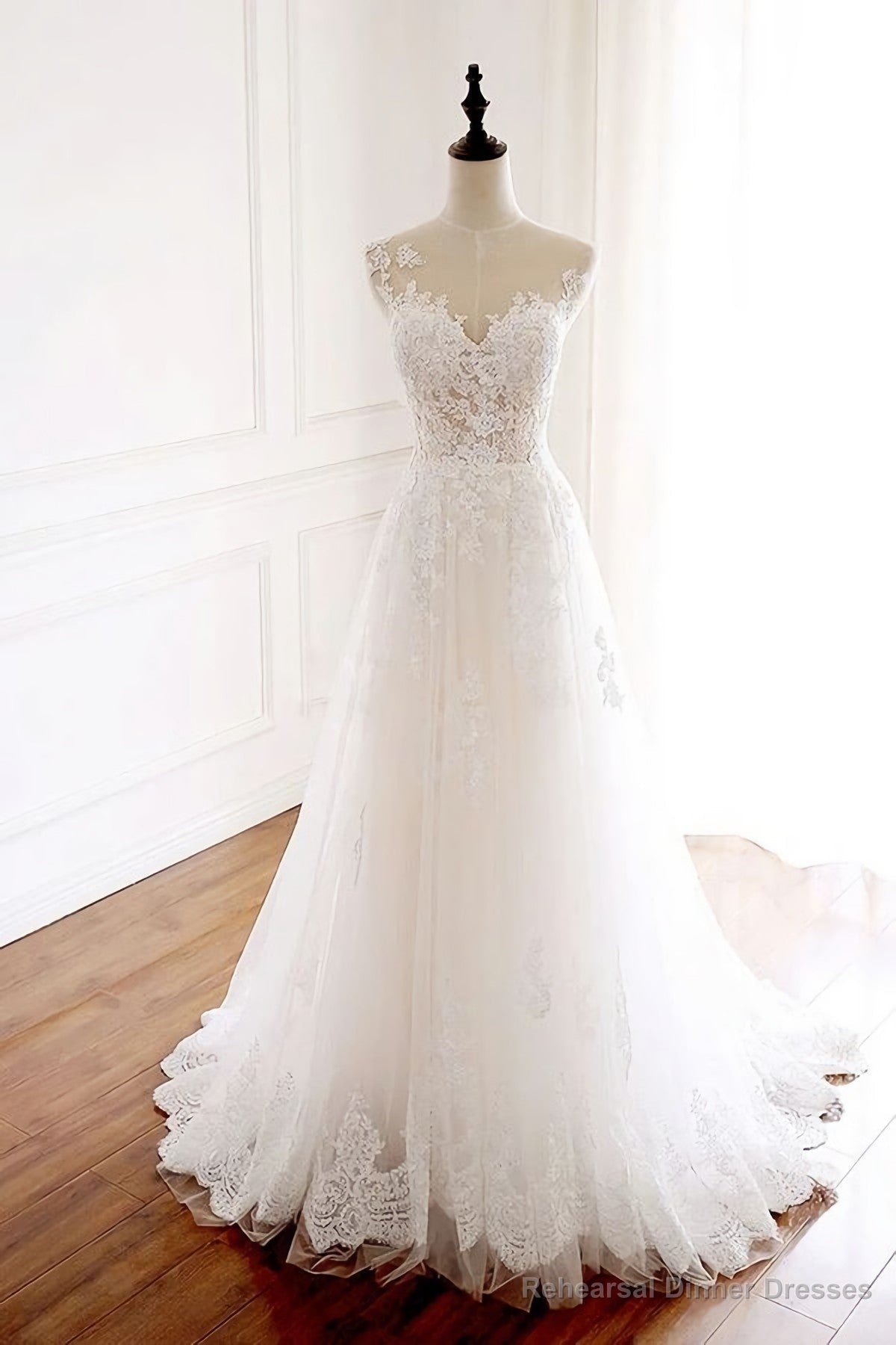 tulle lace long tulle Evening Dresses Secondary image