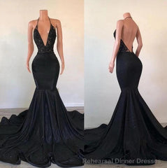 Mermaid Sequins Prom Dresses, Party Dresses