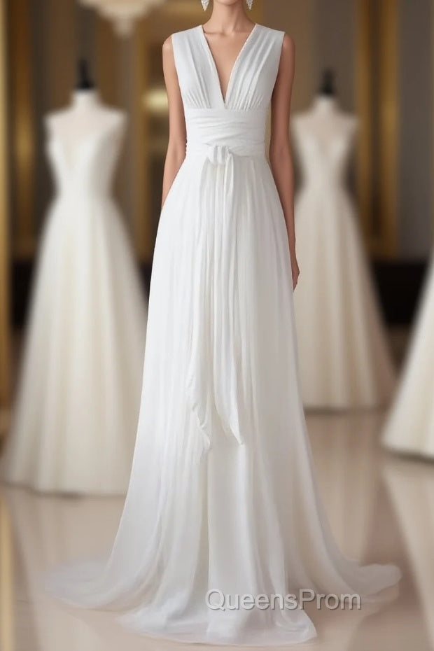 New Design The Charming White Real Made On Sale Simple Evening Prom Dress Main image