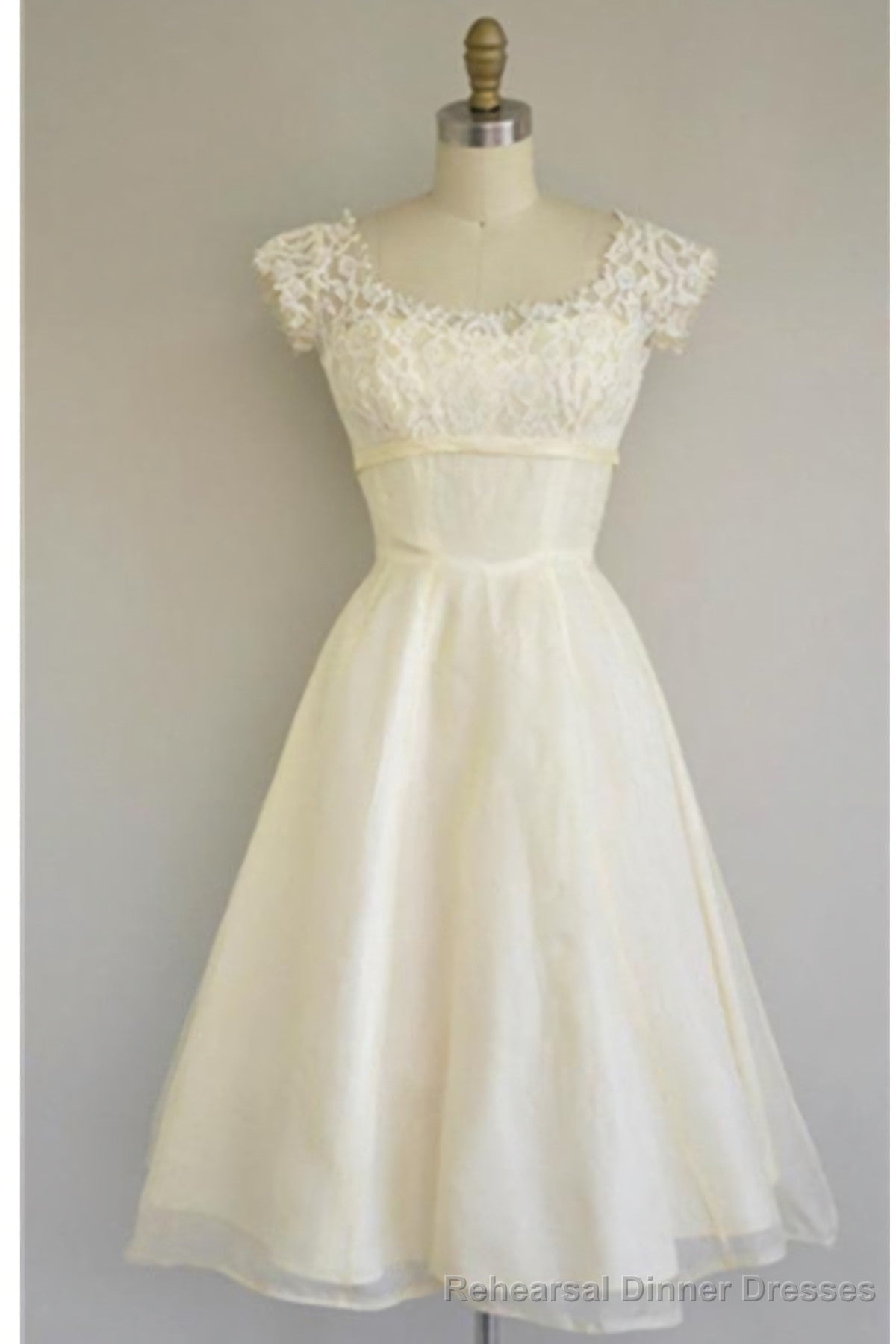 Classy Ivory Beach Handmade Short Prom Dresses Main image