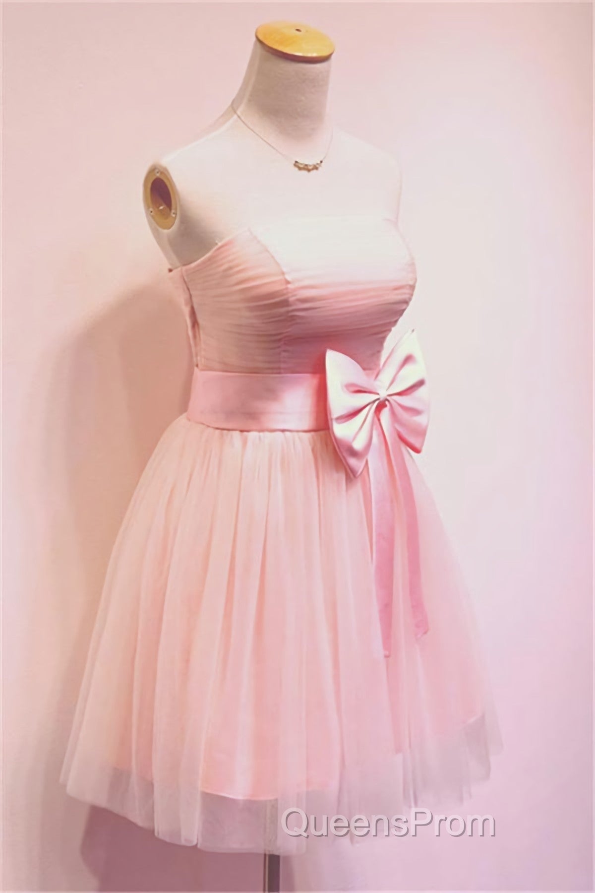 Strapless A Line 2023 Simple Cheap Short Evening Prom Dress Secondary image