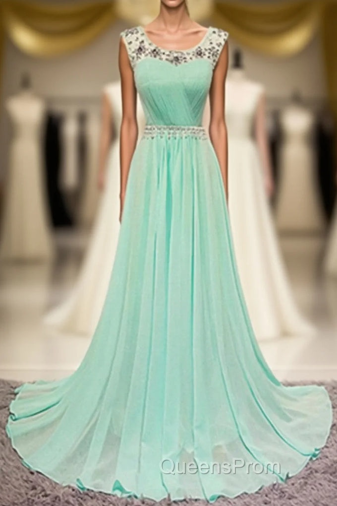 Simple Chiffon Long Cheap Modest For Teens Elegant Evening Prom Dress Main image