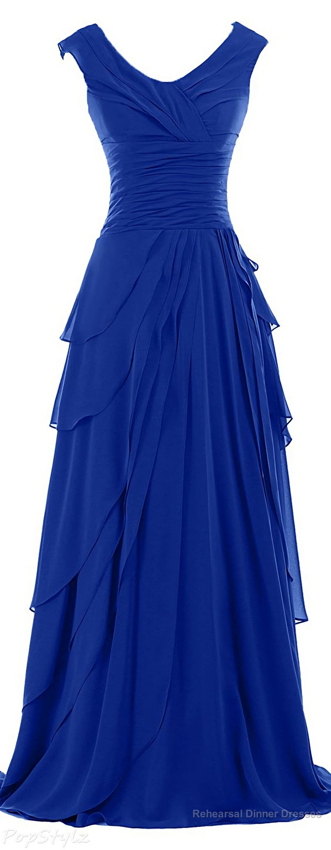 Royal Blue Bodice Maxi Fashion 2025 New Evening Dresses Main image