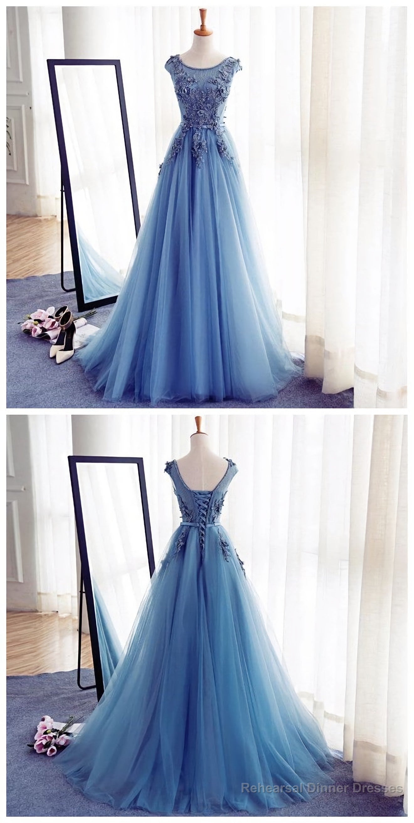 Appliques A Line Prom Dresses, Long Prom Dresses, Cheap Prom Dresses, Evening Dress, Prom Gowns Formal Women Dress, Prom Dress Secondary image