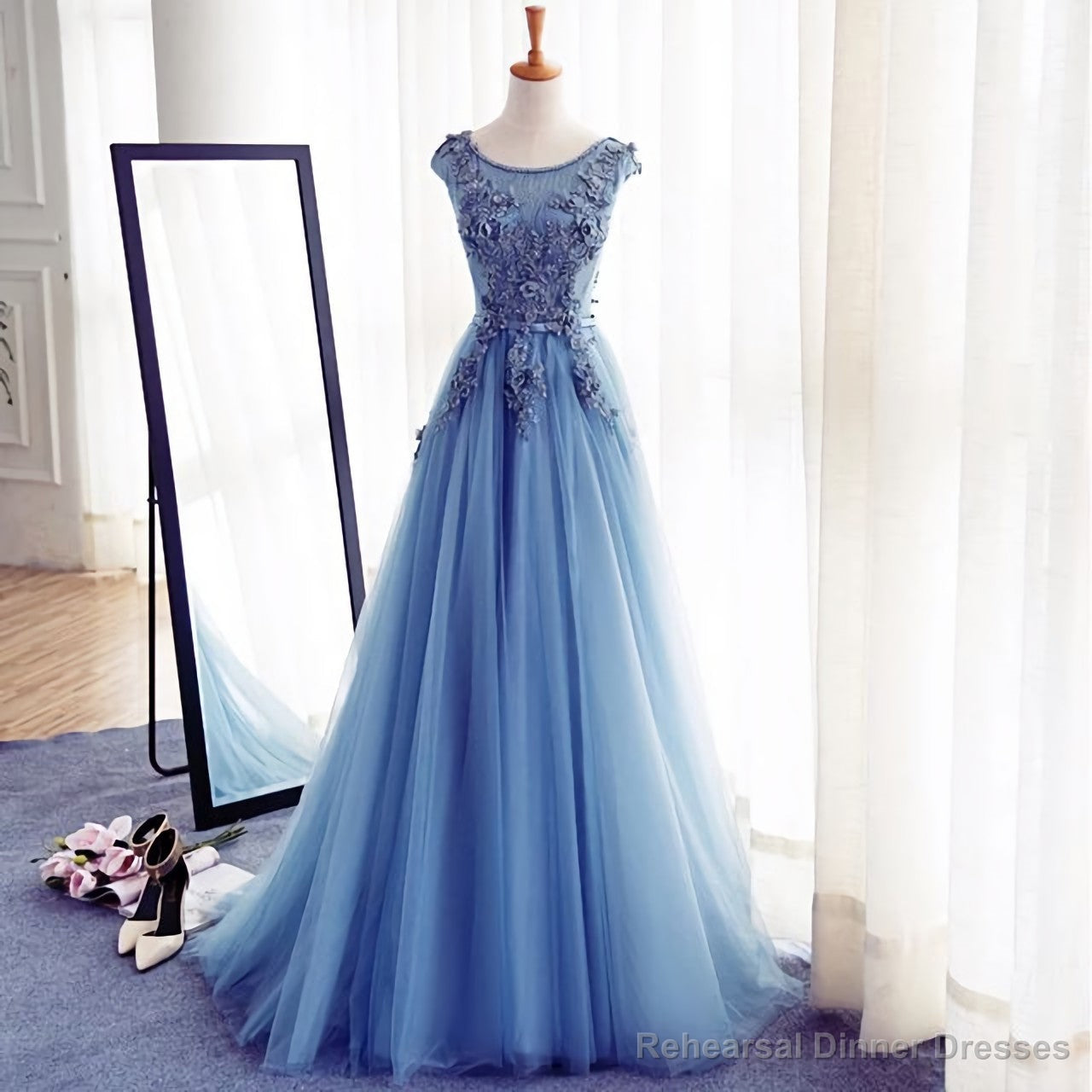 Appliques A Line Prom Dresses, Long Prom Dresses, Cheap Prom Dresses, Evening Dress, Prom Gowns Formal Women Dress, Prom Dress Main image