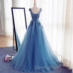 A Line Flowers Long Charming Women Evening Prom Dress