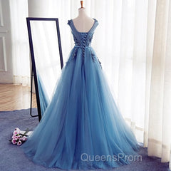 A Line Flowers Long Charming Women Evening Prom Dress