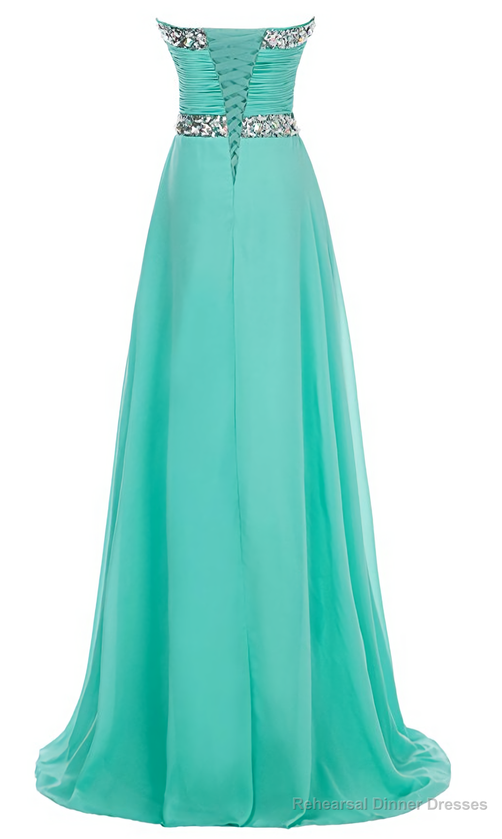 Long Chiffon 2025 Crystal Beaded Evening Dresses Main image
