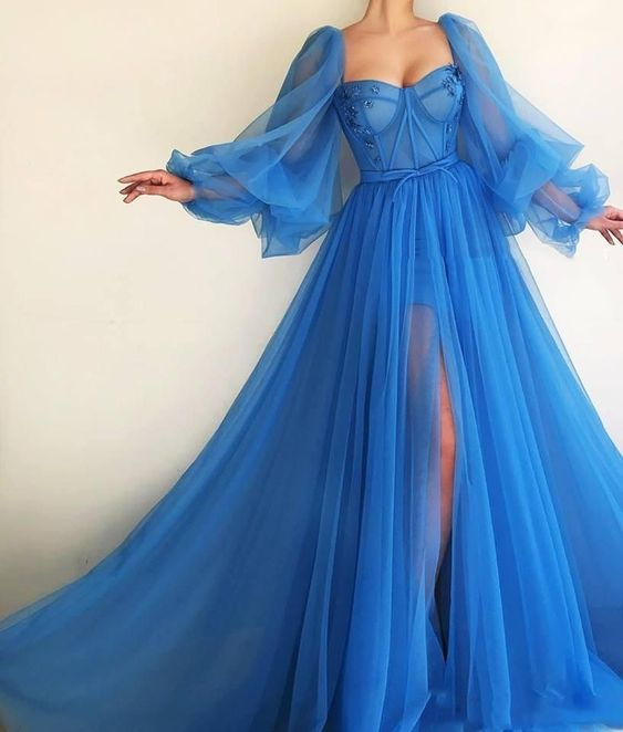 Purple Elegant Tulle Long Classy Prom Dress Classy Evening Gown Party Dress Secondary image
