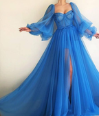 Purple Elegant Tulle Long Classy Prom Dress Classy Evening Gown Party Dress