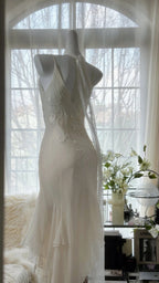 Pure And Elegant Chiffon Strap Beaded Mermaid Classy Prom Dress