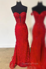 Sweetheart Periwinkle Keyhole Mermaid Evening Prom Dress with Appliques