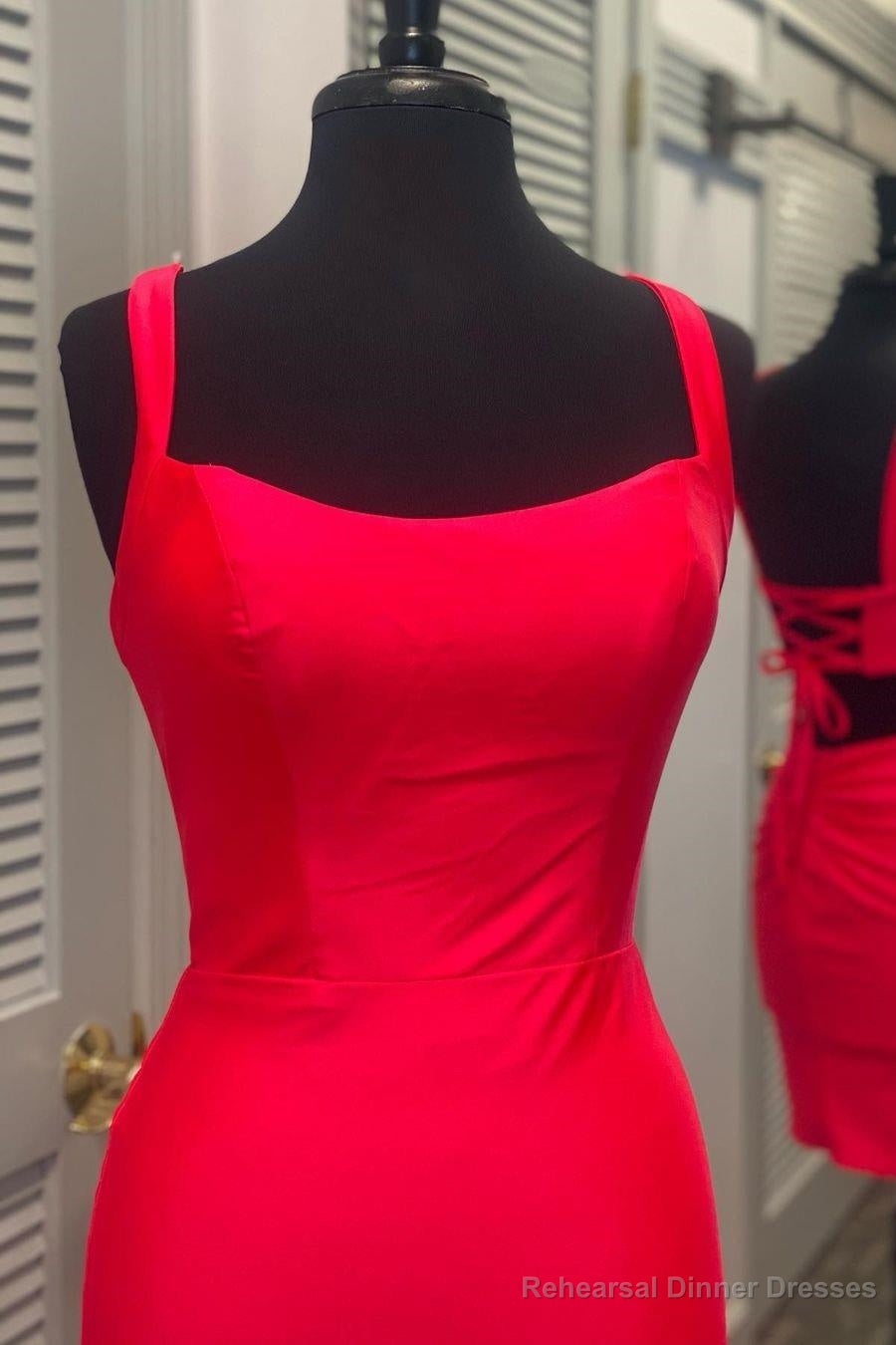 Red Short Homecoming Dress,Short Gala Dress Secondary image