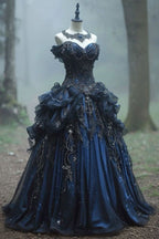 Retro Ball Gown Sweetheart Long Classy Evening Dress Off Shoulder Classy Prom Dress