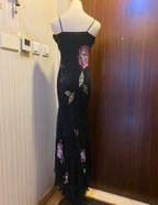 Retro Black Mermaid V-Neck Chiffon Long Classy Prom Dress