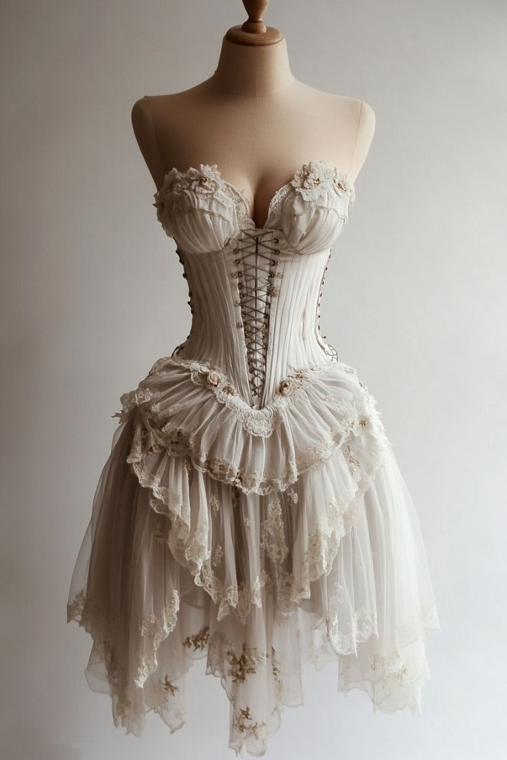 Retro Ivory Lace Dress Sexy Short Party Dress Homecoming Dress Secondary image