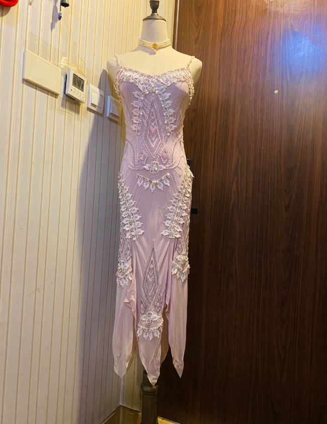 Retro Light Purple Irregular Strap Chiffon Classy Prom Dress Secondary image