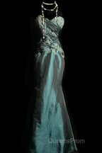 Retro Mermaid Sweetheart Taffeta Long Evening Dress Evening Prom Dress