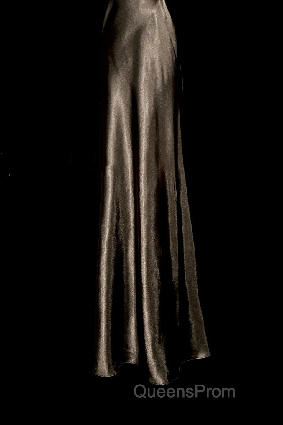 Retro Mermaid V Neckline Chiffon Brown Evening Dress Evening Prom Dress