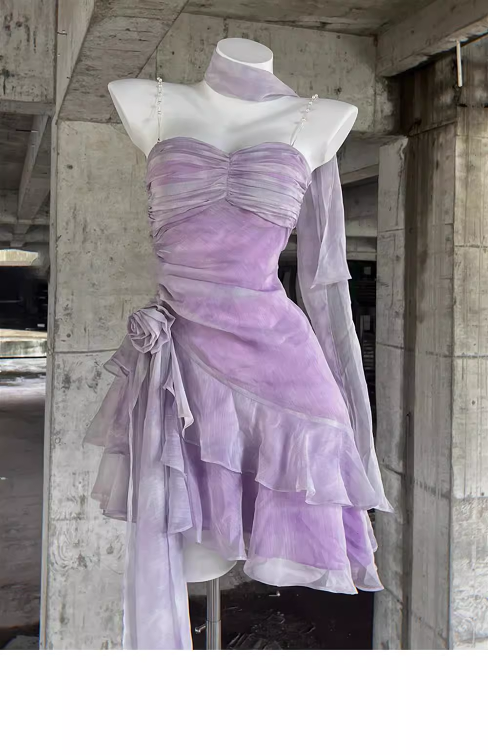 Retro Sheath Spaghetti Straps Short Lilac Cocktail Dress Birthday Outfits