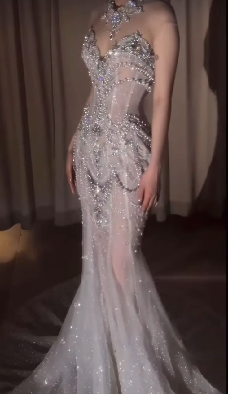 Retro Wedding Dress Mermaid Sweetheart Sequin Pearls Long White Wedding Dress Bride Dress Bridal Gowns