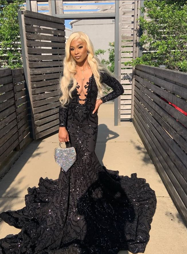 Princess Black Girl Long Classy Prom Dress Mermaid Dress