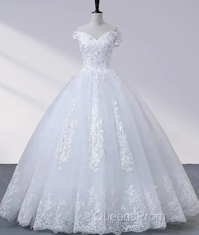 Royal Blue Lace Off the Shoulder Quinceanera Dress with Flowers