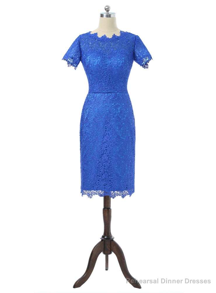 Royal Blue Sheath Cap Sleeves Mother Of The Bride Dresses Main image