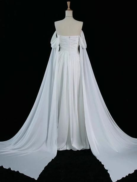 Royal Purple A-Line Off Shoulder Satin Long Classy Prom Dress Classy Evening Dress