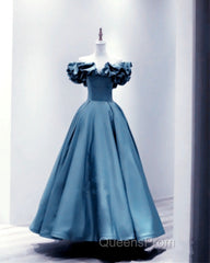 Ruffles Sleeves Satin Midi Bridesmaid Dress