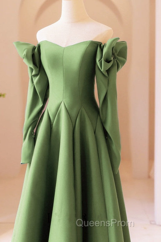 Sage Satin Bow Sleeves Corset Top Dress Secondary image