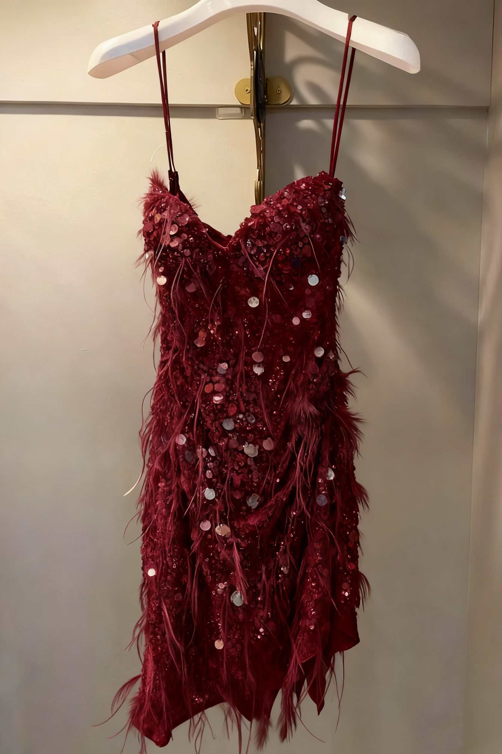 Sequin Classy Prom Dress, Sheath Short Classy Prom Dress