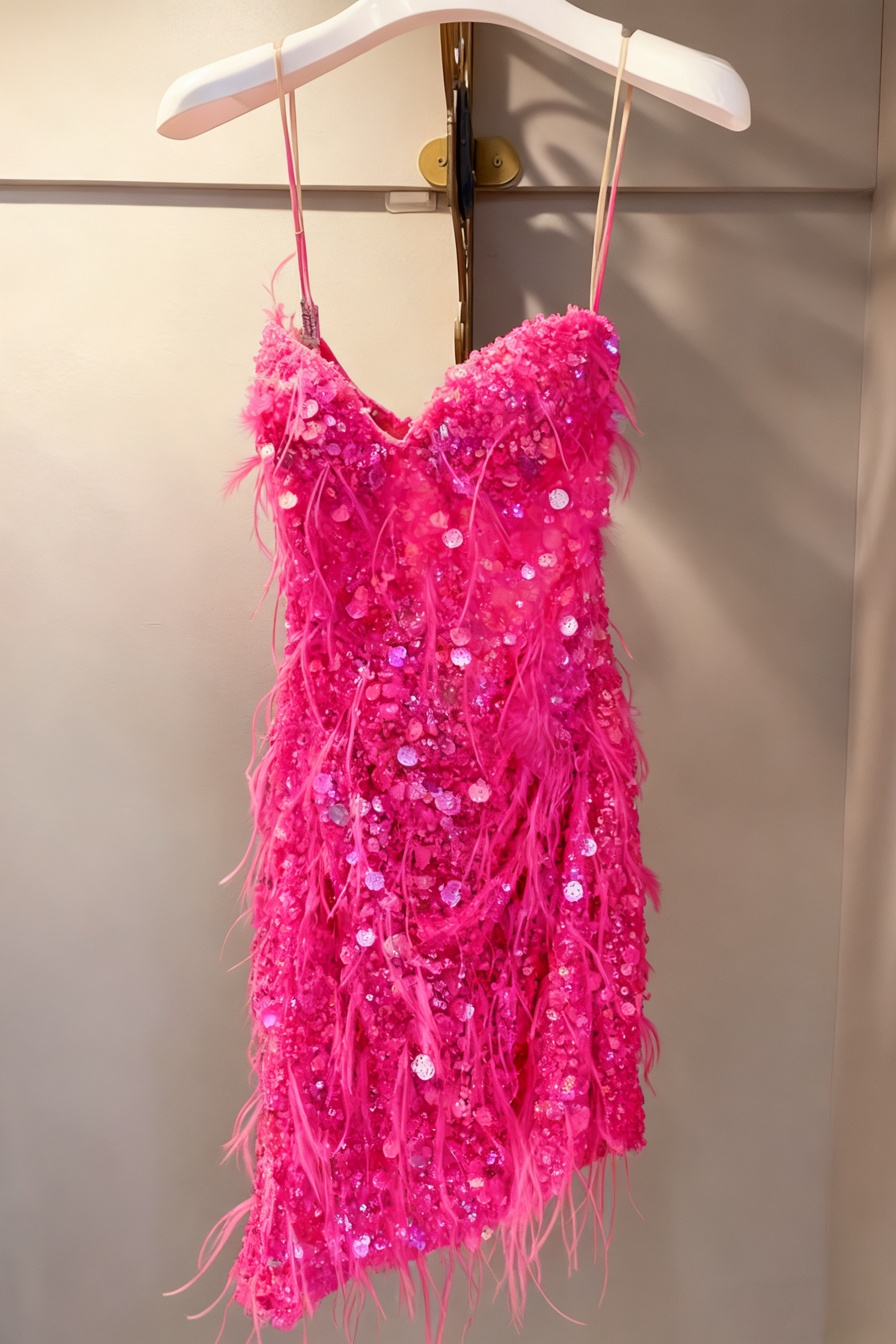 Sequin Classy Prom Dress, Sheath Short Classy Prom Dress