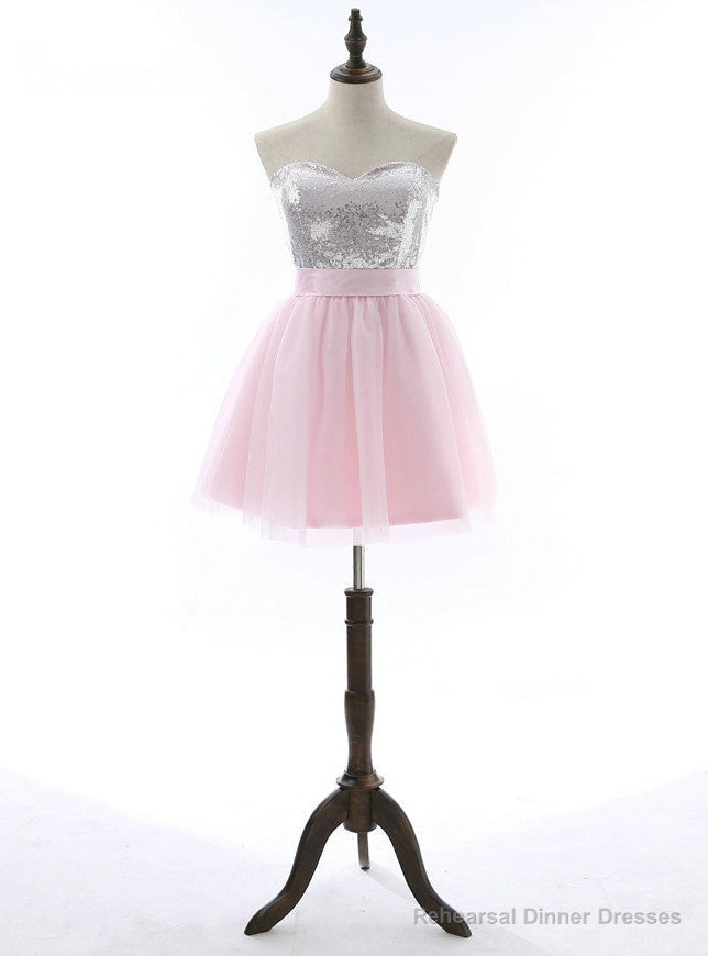 Sequins Mini Dresses for Graduation Cheap Homecoming Dresses