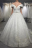 Sequins Wedding Dress Off The Shoulder Crystal Belt