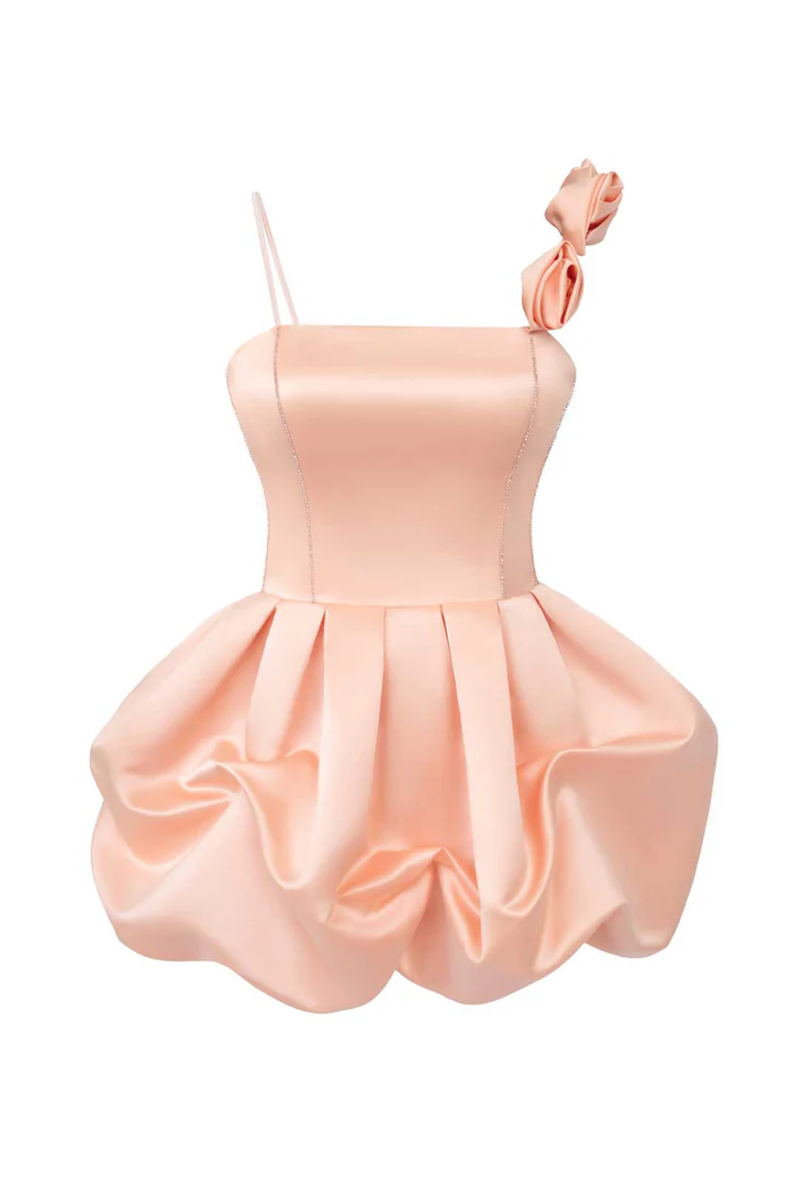 Sexy 17Th Birthday Dress Pink Satin Birthday Outfits For Teens