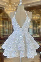 Sexy 17Th Birthday Dress Sequin Open Back Birthday Dress For Teens