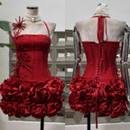 Sexy Sheath Halter Black Sleeveless Mini Short Classy 8Th Grade Homecoming Dress Summer Middle School Hoco Dress Homecoming Outfits Birthday Outfit