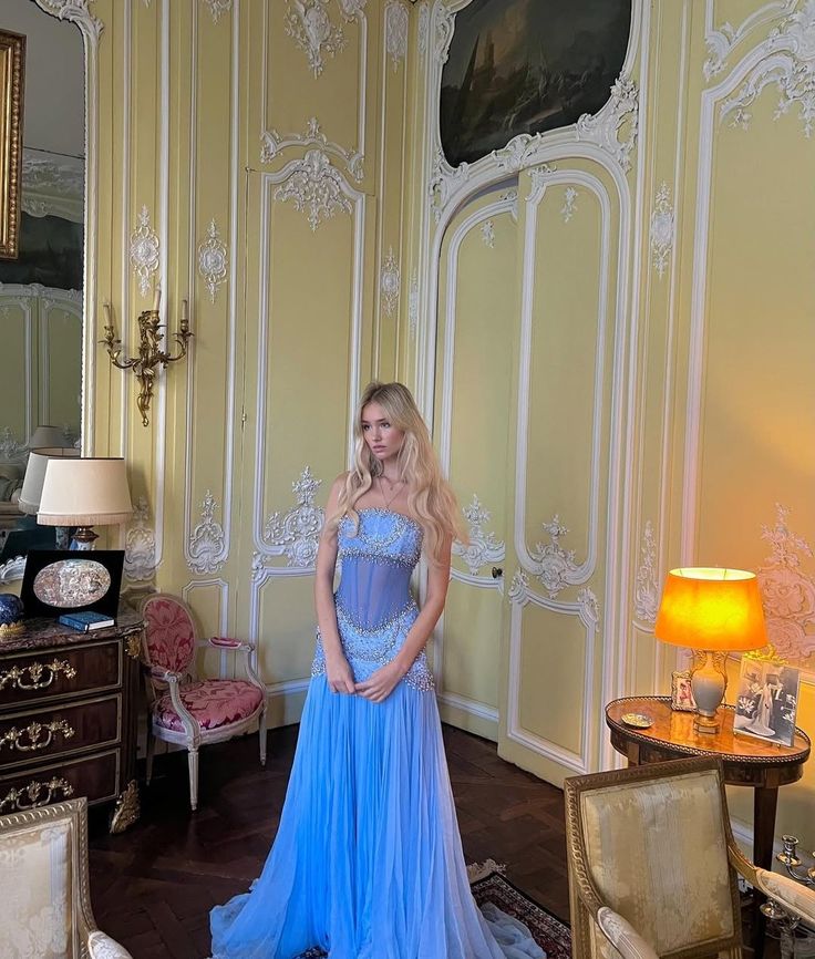 Sexy A Line Off The Shoulder Maxi Long Party Light Blue Chiffon Classy Prom Dress Classy Evening Dress