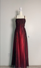 Sexy A Line Spaghetti Straps Burgundy Long Classy Evening Dress Party Dress Classy Prom Dress