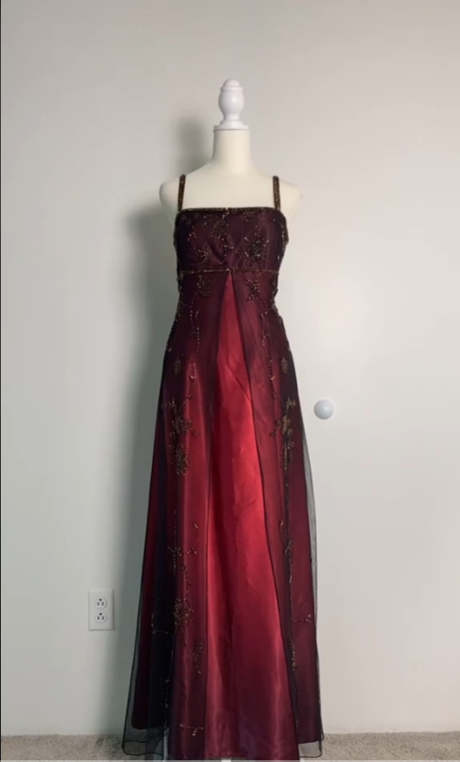 Sexy A Line Spaghetti Straps Burgundy Long Classy Evening Dress Party Dress Classy Prom Dress