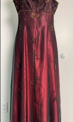 Sexy A Line Spaghetti Straps Burgundy Long Classy Evening Dress Party Dress Classy Prom Dress