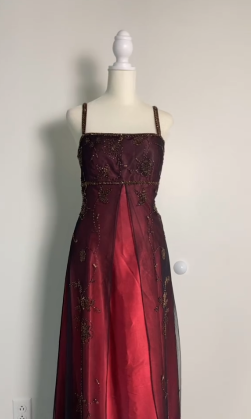 Sexy A Line Spaghetti Straps Burgundy Long Classy Evening Dress Party Dress Classy Prom Dress