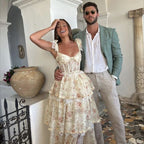 Sexy A Line Straps Long Lace Classy Prom Dress Party Dress