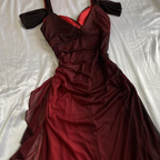 Sexy A Line Straps Ombre Burgundy Chiffon Long Classy Prom Dress