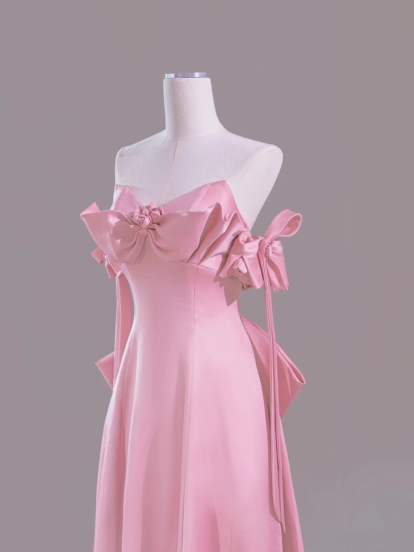 Sexy A Line Sweetheart Pink Satin Long Classy Prom Dress Classy Evening Dress Classy Dress
